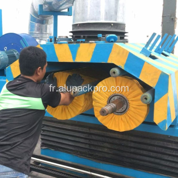 Roue en tissu pour machine à polir les profils en aluminium